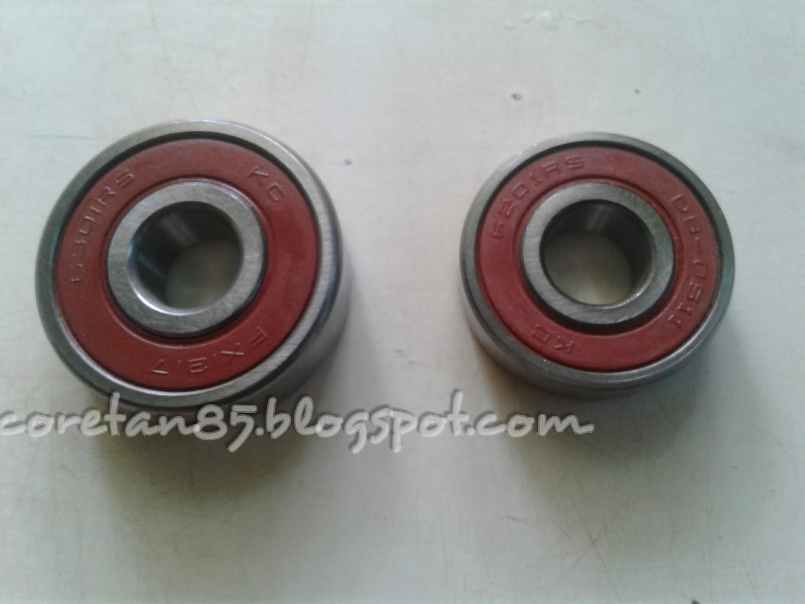 Ukuran bearing roda depan Honda Supra Fit new Coretan85