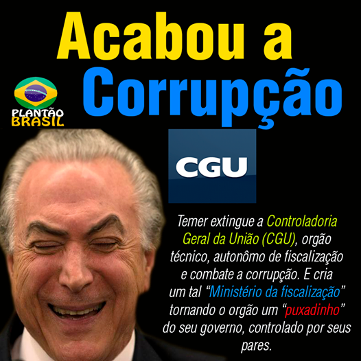 temer E A CORRUPÇÃO