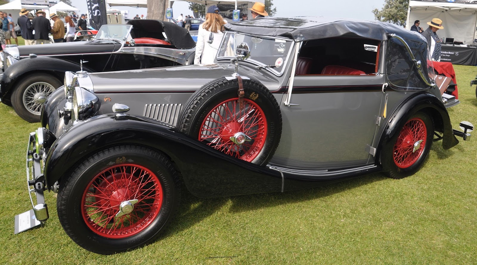 Just A Car Guy this MG had a very interesting rain protecting plastic