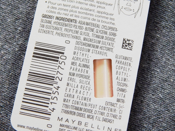 Maybelline Dream Lumi Touch Highlighting Concealer Ingredients