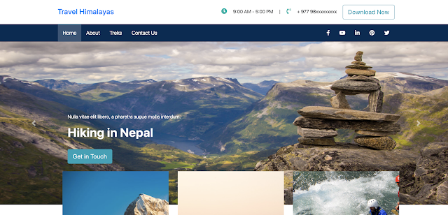 Free Website Template for Travel Agencies