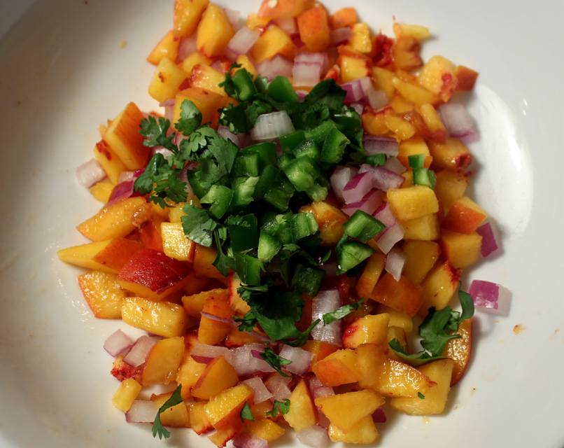 The 99 Cent Chef Peach Salsa
