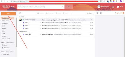 cara mengirim pesan yahoo ke gmail