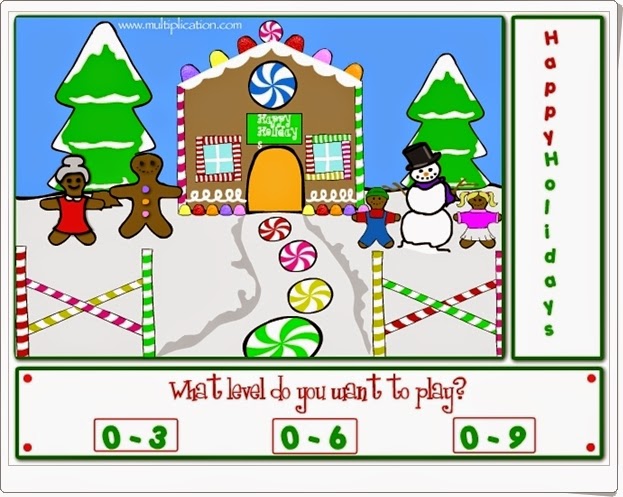 "Happy holidays" (Juego de Tablas de Multiplicar de Navidad)