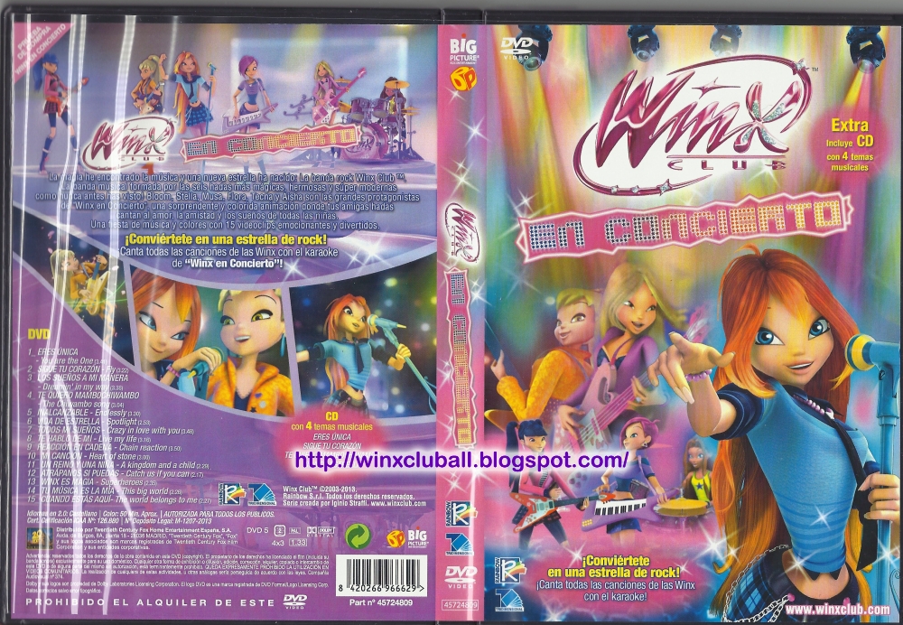DVD Winx Club En Concierto ya a la venta en España!! Winx Club All