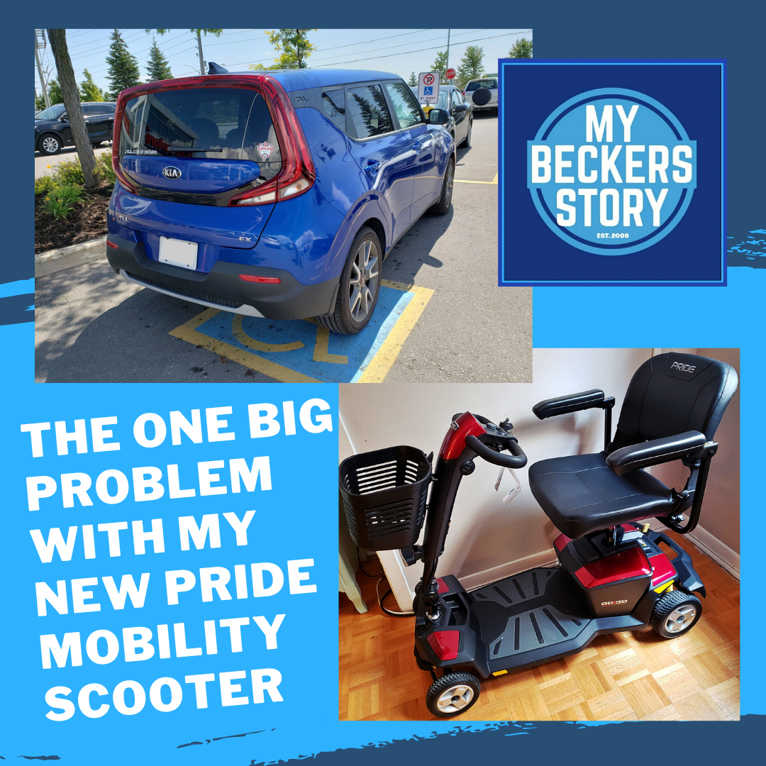 My Beckers Story The one big problem with my new Pride Mobility Scooter