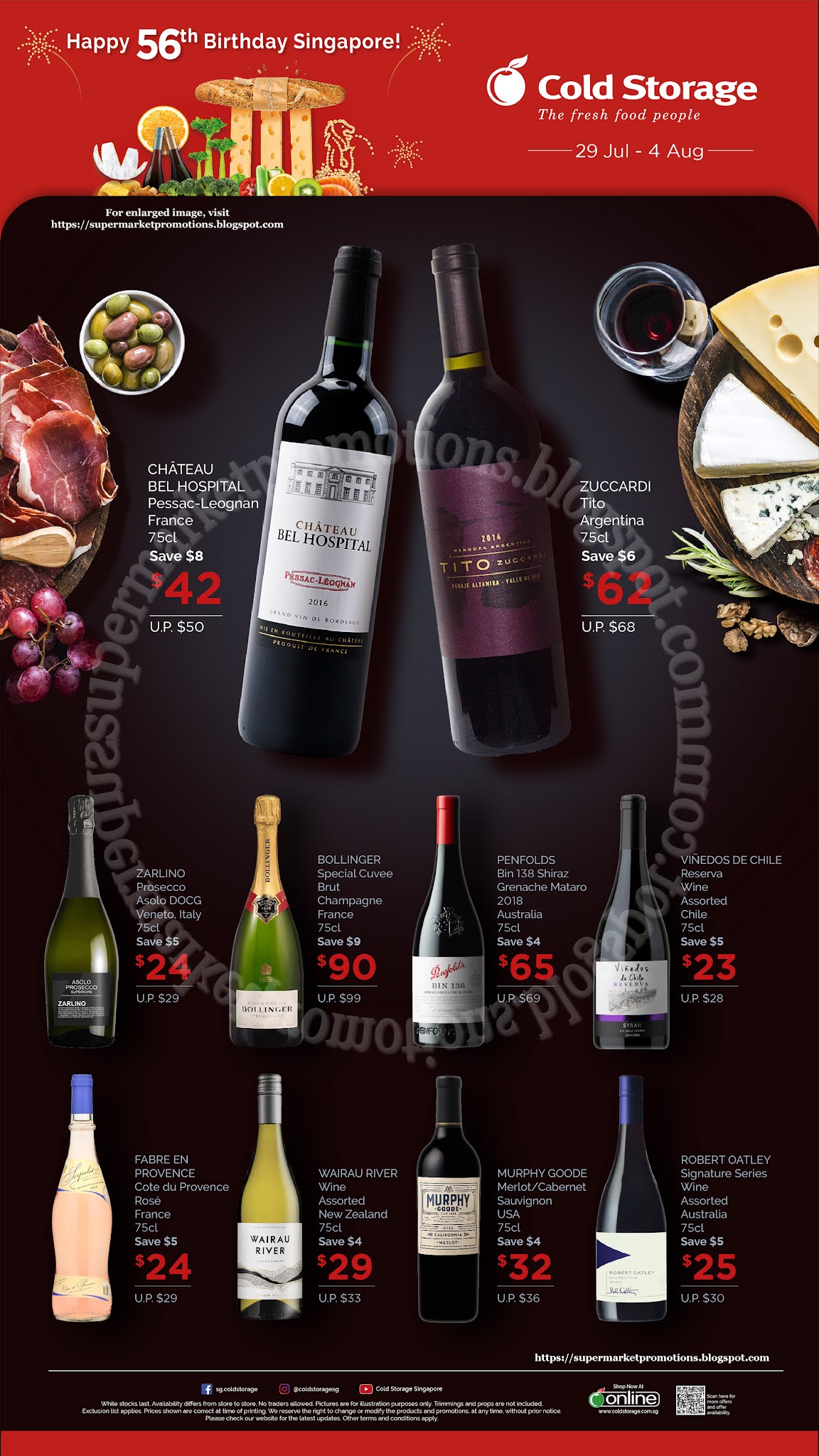 Cold Storage Wine Promotion 29 July 04 August 2021 Supermarket