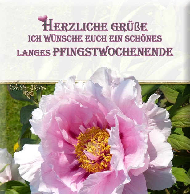Seelchen Karten und Collagen Ich wünsche euch ein schönes langes Pfingstwochenende
