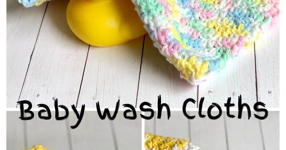 Crocheted Baby Wash Cloths Created Homemade