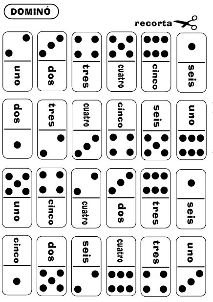 Teaching Español: Domino Numbers Game in Spanish