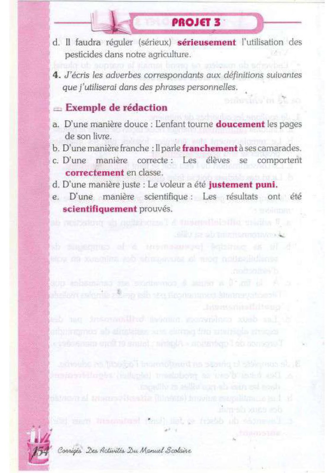 حل تمارين صفحة 135 الفرنسية للسنة الرابعة متوسط - الجيل الثاني