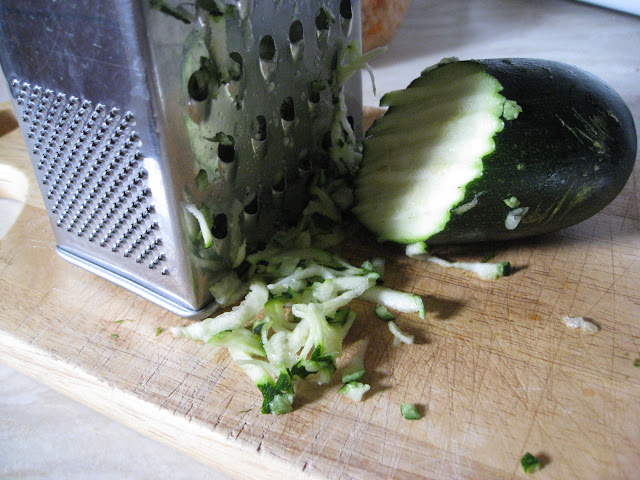 grated courgette