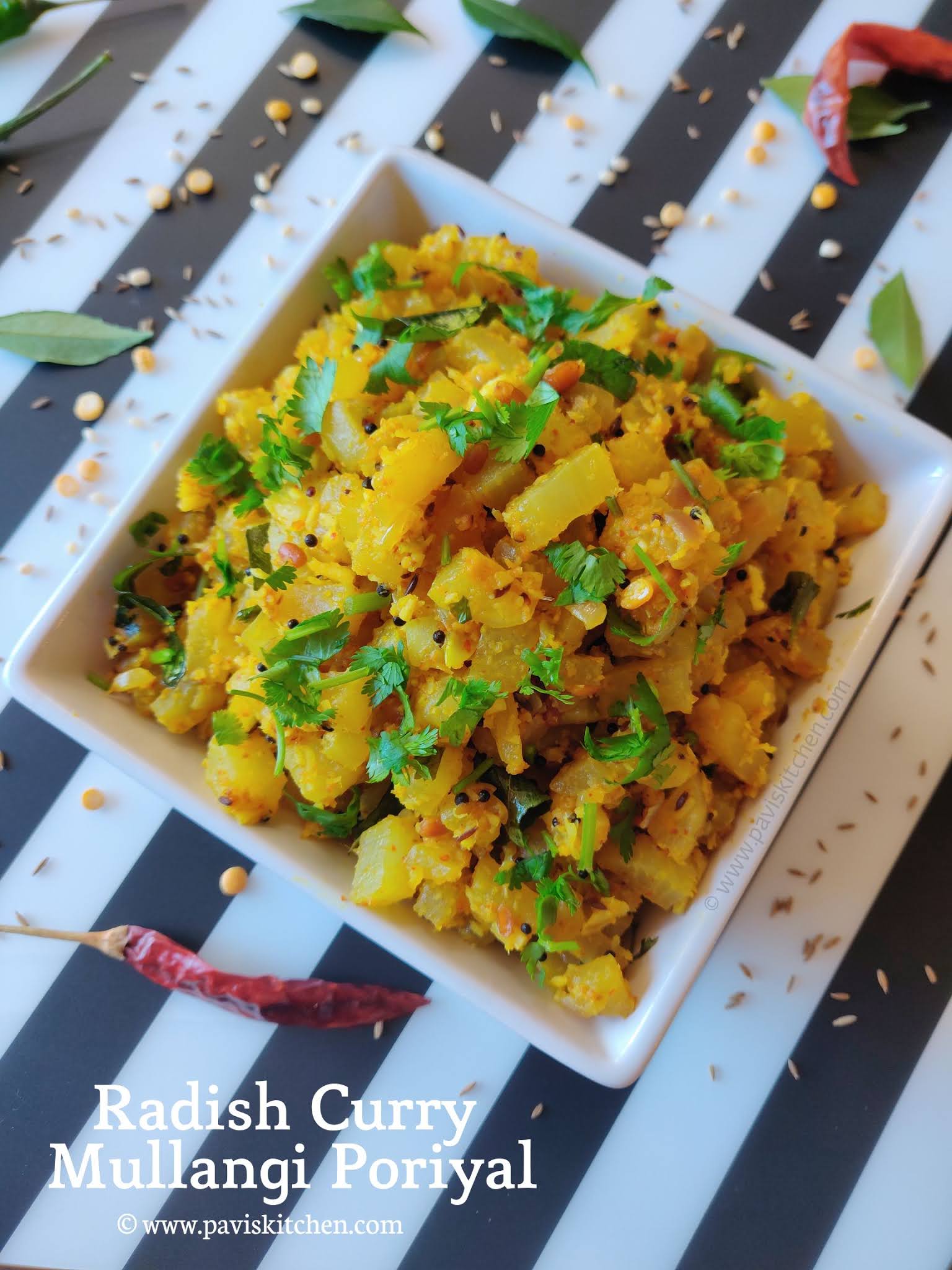 mullangi poriyal recipe radish poriyal mullangi curry radish palya