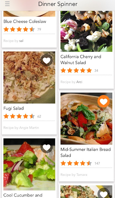 #DinnerSpinner app review and a recipe for Panzanella Salad