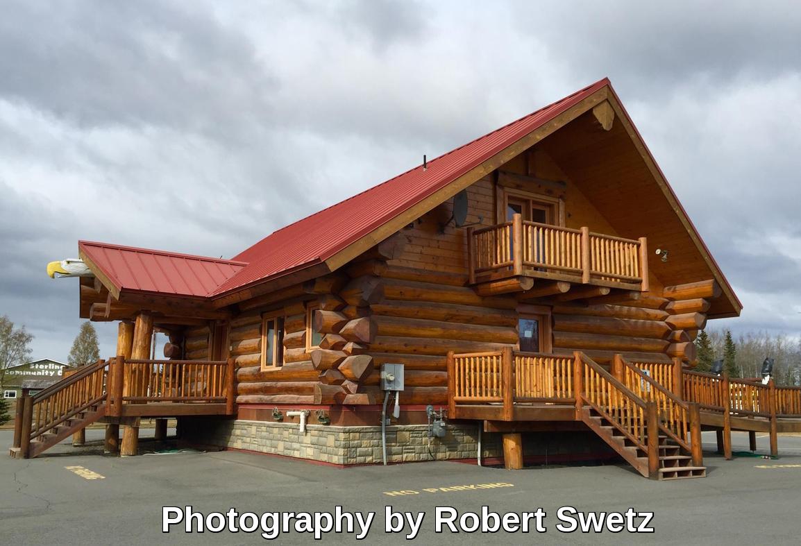 Beautiful Log Home in Sterling Alaska by Robert Swetz