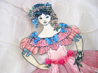 The Porcelain Rose: Paper Art Doll ~ Pink Ballerina