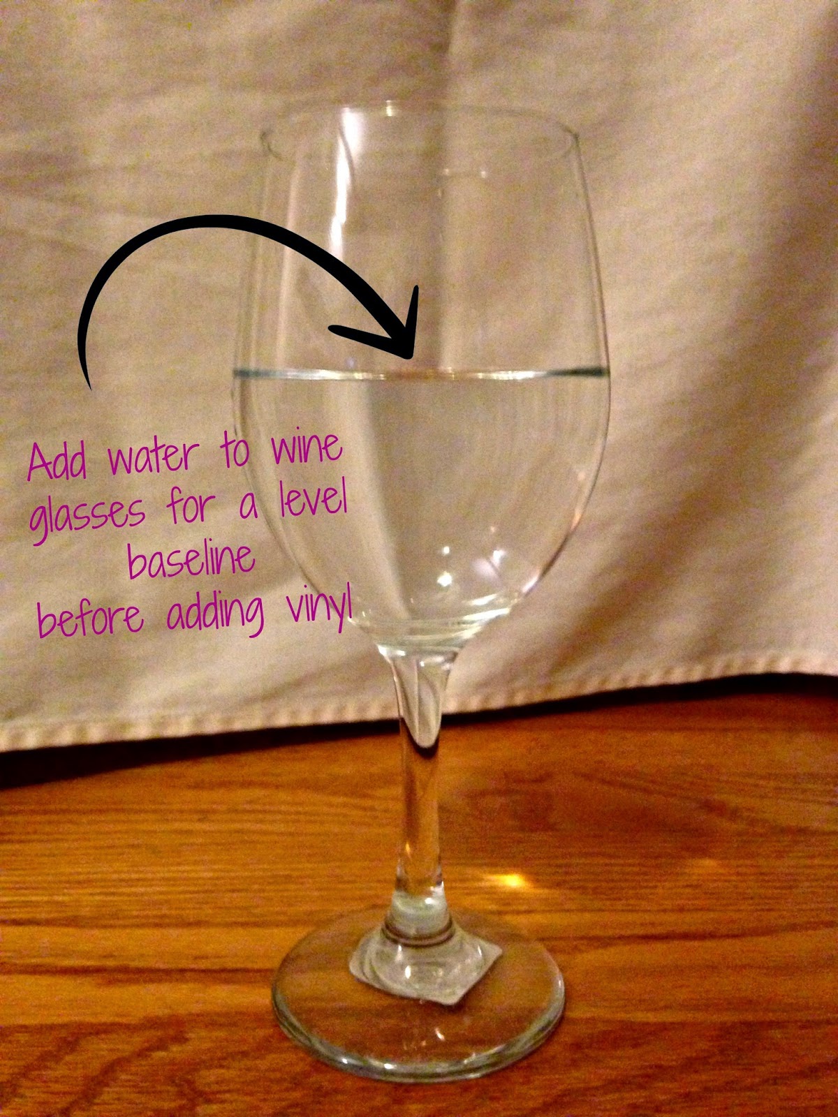 Stemless Wine Glass Decal Size Chart