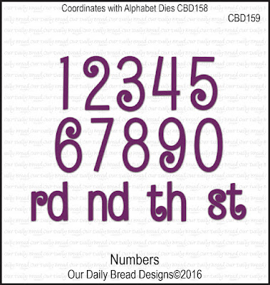 Our Daily Bread Designs Custom Dies: Numbers