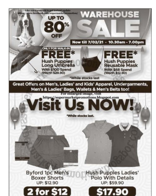 Hush Puppies Warehouse Sale 31 January 07 February 2021 Supermarket