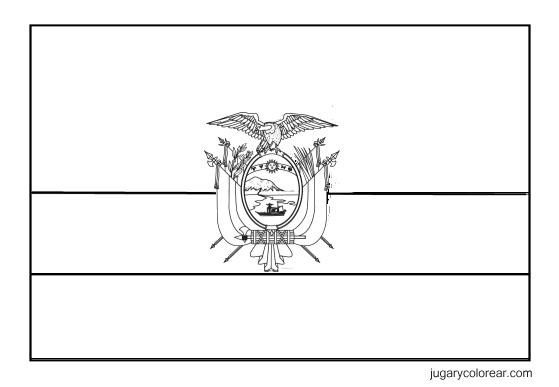 Ecuador Colorear Juramento Bandera Jugar Y Colorear