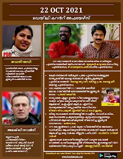 Daily Malayalam Current Affairs 22 Oct 2021