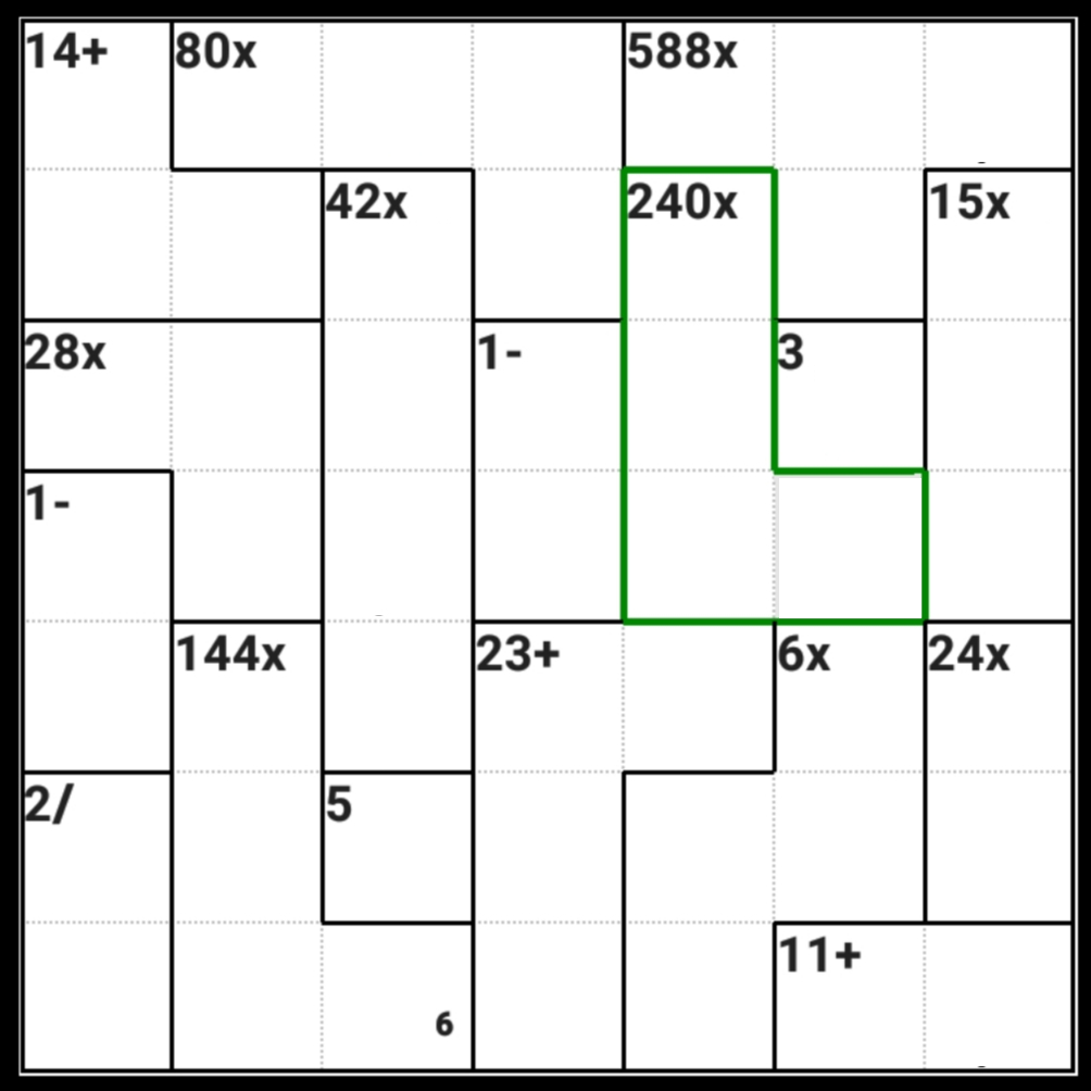 ster's KenKen Puzzle Logic Revealed KenKen Puzzle Number 37 7x7