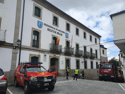 La UME desinfecta las residencias de Béjar - 8 de abril de 2020