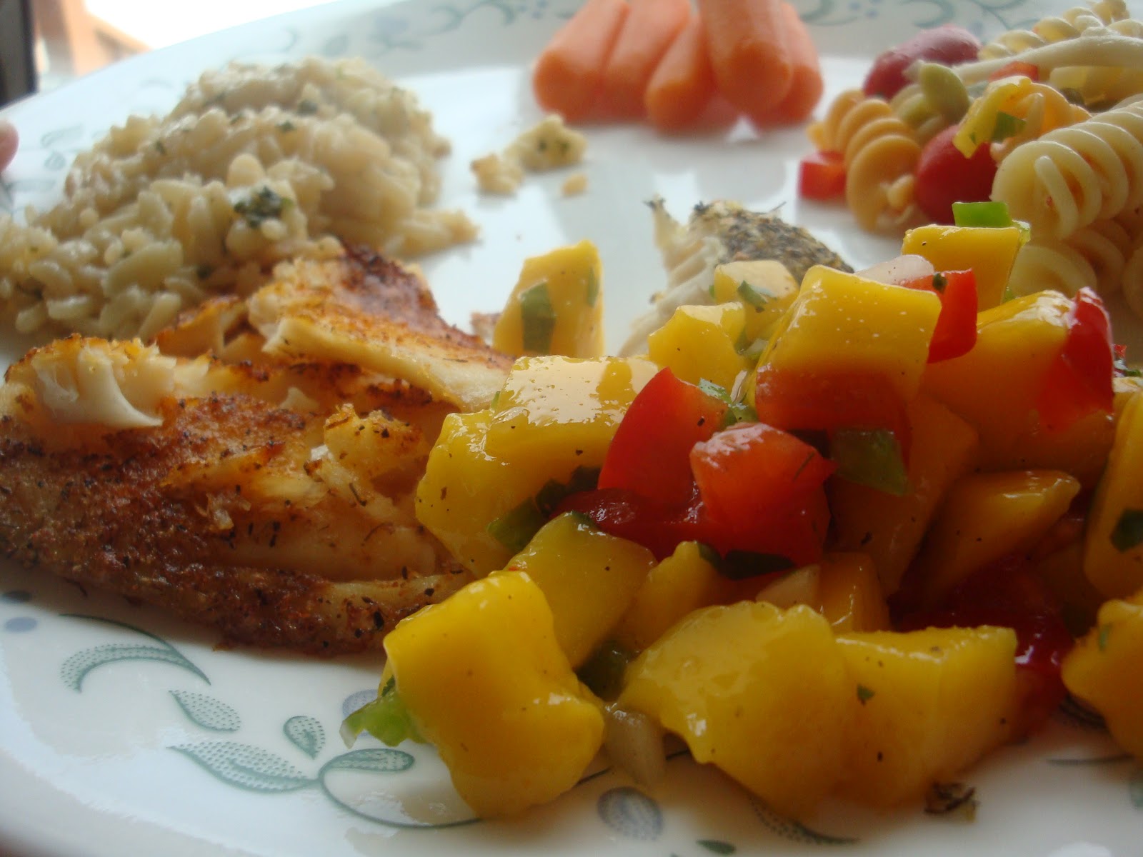Tasty Crafts Cajun Tilapia with Mango Salsa