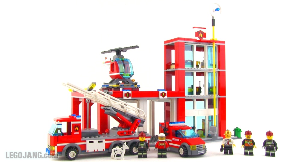 boom utålmodig afrikansk JANGBRiCKS LEGO reviews & MOCs: LEGO City Fire Station 60004 set review!