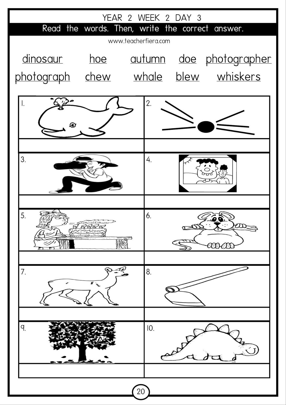 YEAR 2 (2019 ) 2 WEEKS PHONICS BASED LESSONS BOOKLET