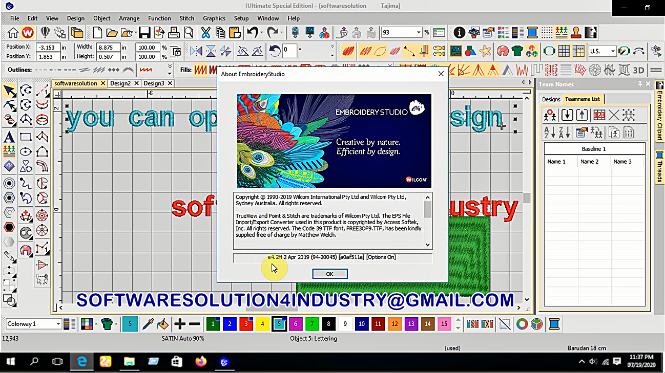 Software solution for any industry  wilcom jessecmaultstudio e42 full