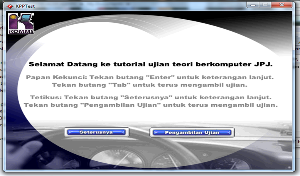Download Aplikasi Ujian Teori Berkomputer JPJ (KPP TEST 