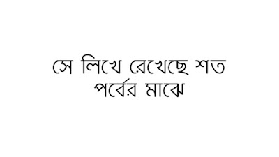 সে লিখে রেখেছে শত পর্বের মাঝে