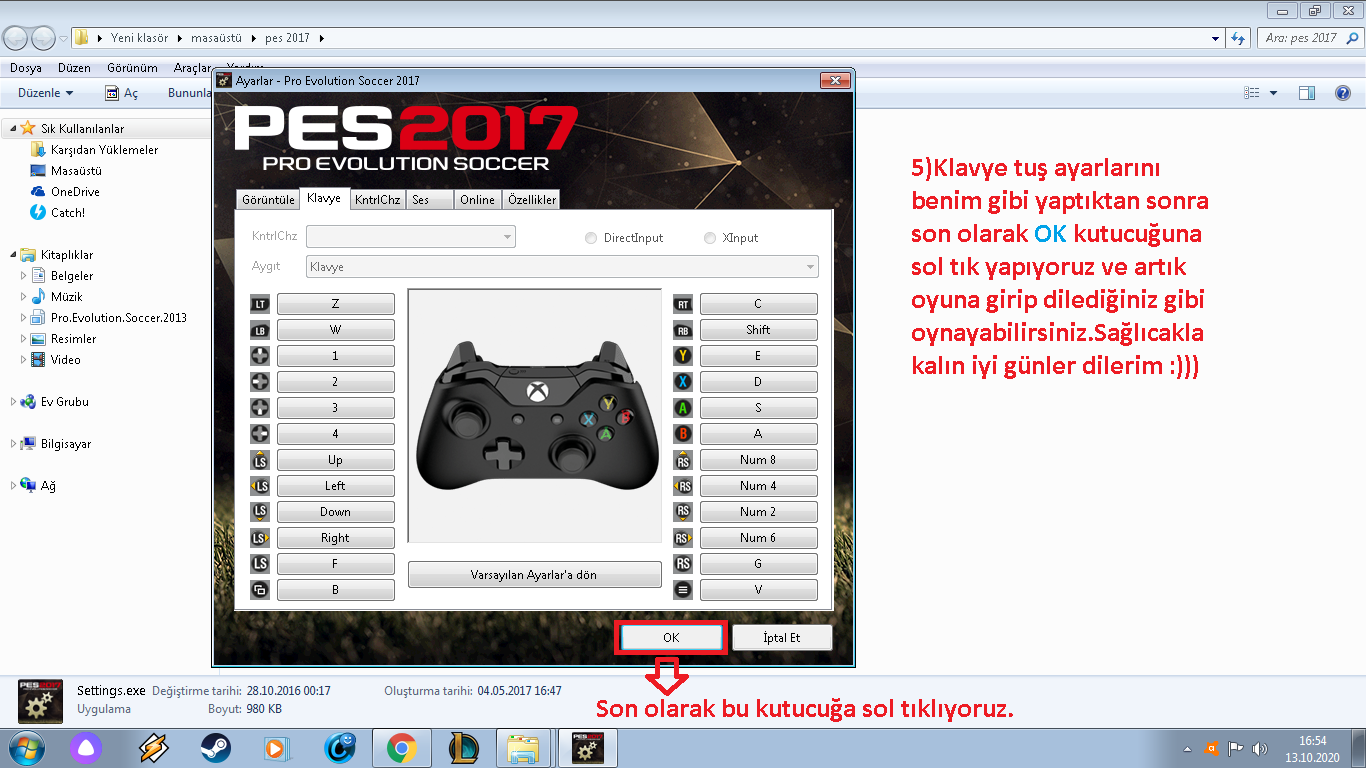 Pro Evolution Soccer 2017 Klavye Tus Ayarlari Nasil Yapilir Bilginiz Dahilinde Pro Evolution Soccer 2017 Klavye Tus Ayarlari Nasil Yapilir Bilginiz Dahilinde