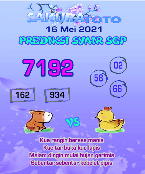 Prediksi Togel Sgp Minggu 16 Mei 2021 Bocoran Sgp Prediksi Jp