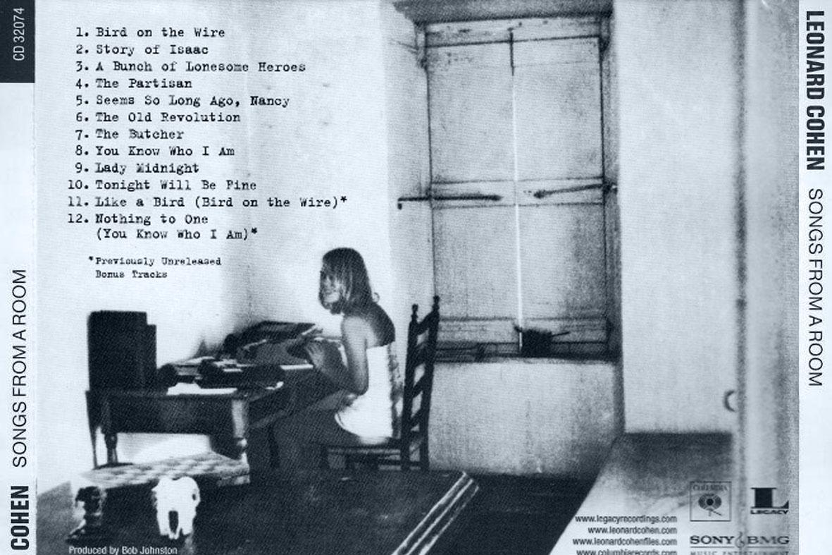 Classic Rock Covers Database Leonard Cohen Songs from a Room (1969) Classic Rock Covers Database Leonard Cohen Songs from a Room (1969)