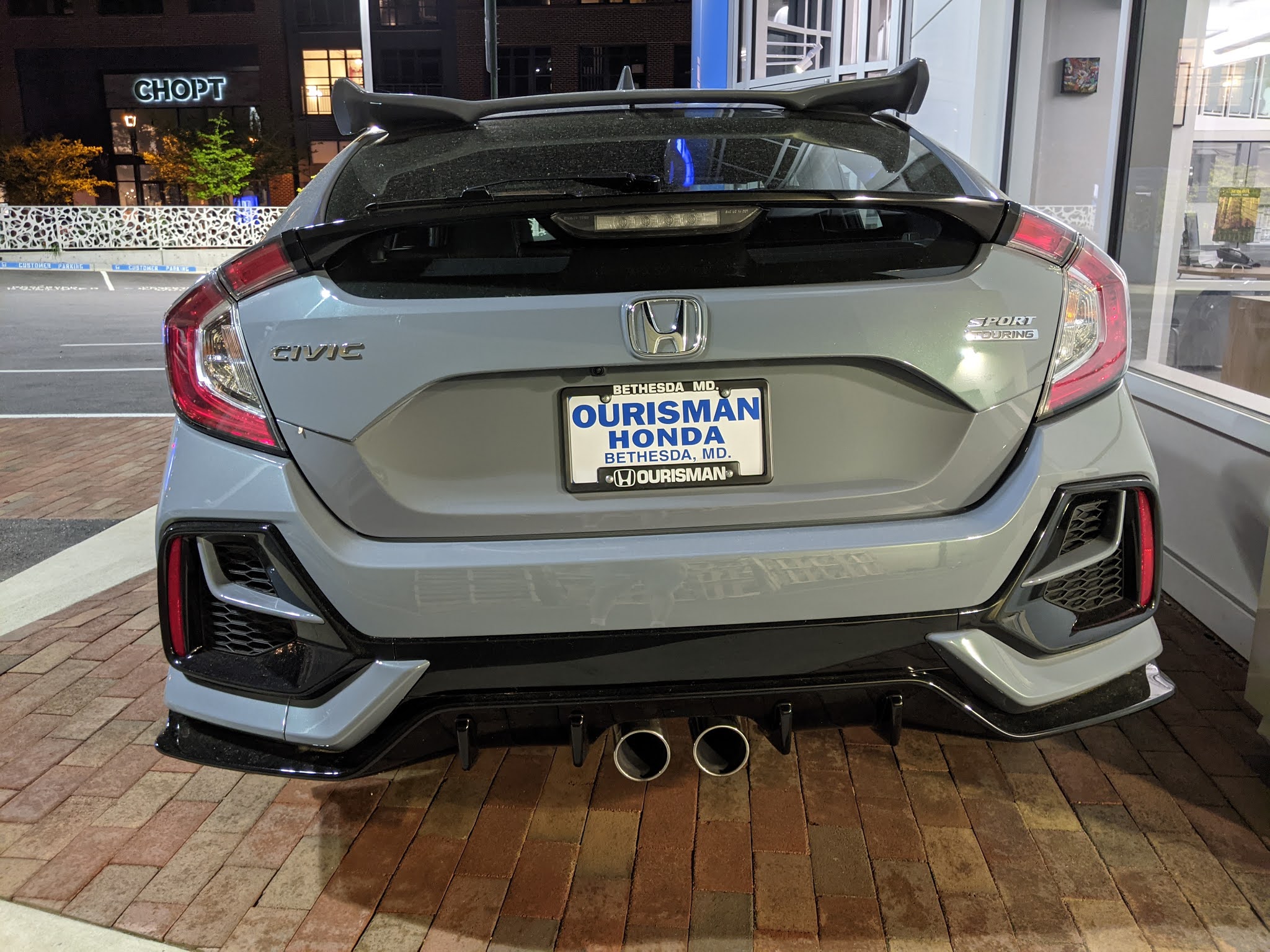 Robert Dyer @ Bethesda Row: Honda Civic Hatch Sport TRG on display at