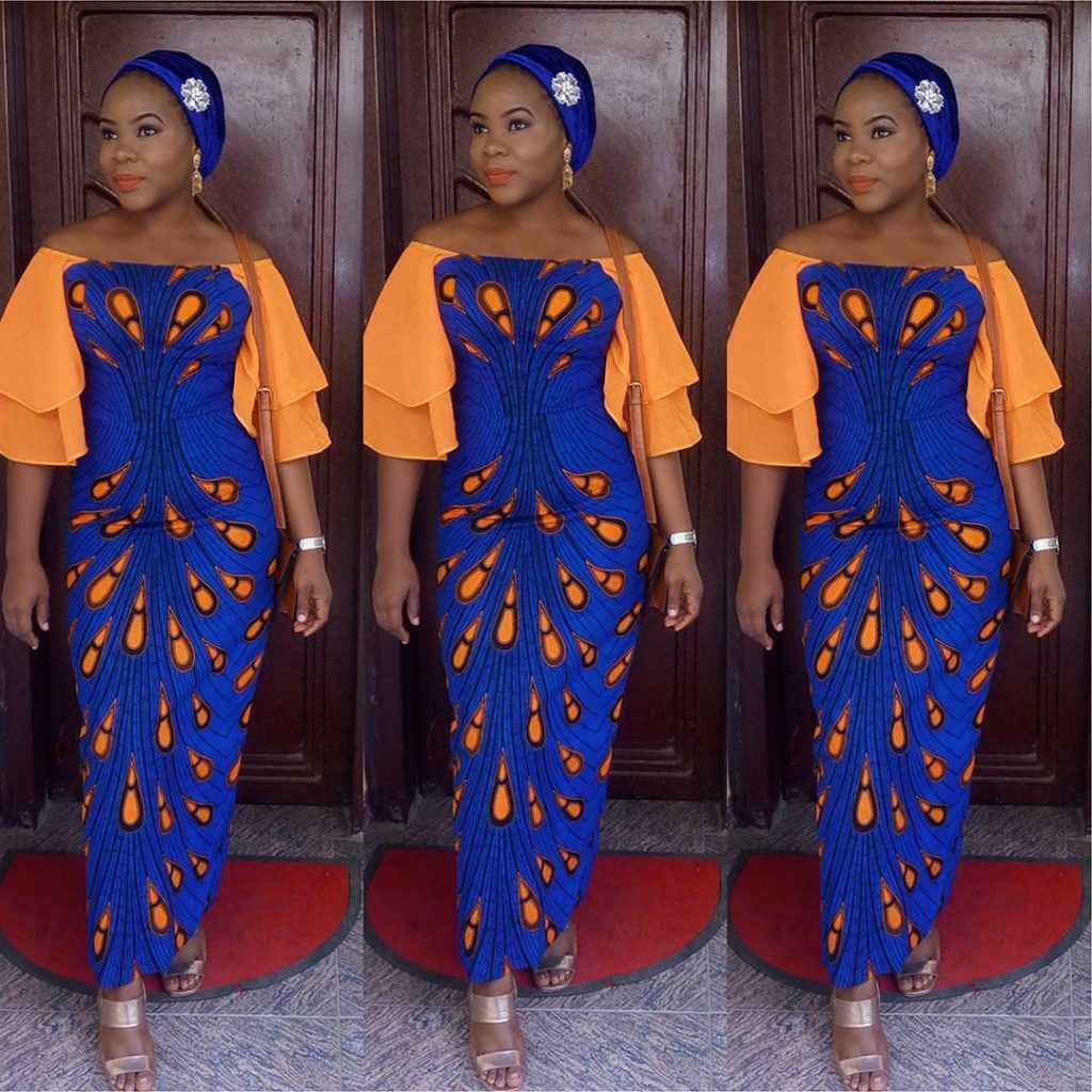 Ankara Mixed with Chiffon : Timeless Ankara Styles for Ladies | Dezango