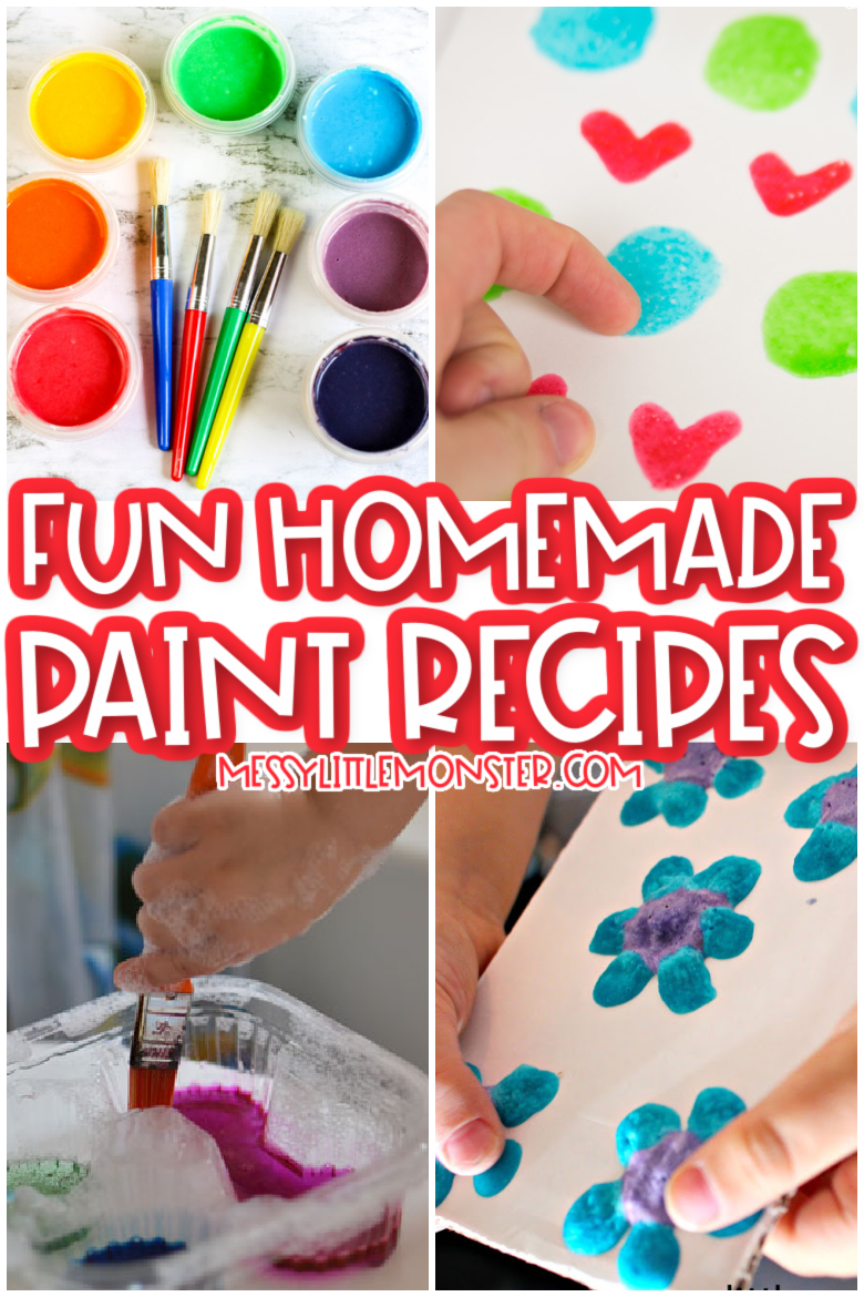 The BEST Homemade Paint Recipes for Kids Messy Little Monster