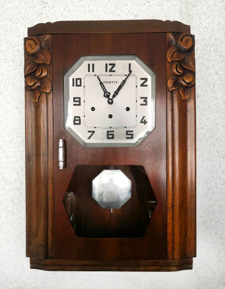 HaizulAntique VEDETTE WESTMINSTER CHIMES PENDULUM WALL CLOCK NO. 3