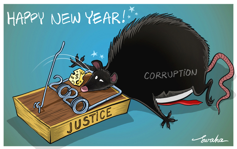 SWAHA cartoons: HAPPY NEW YEAR 2020! (year of the rat)
