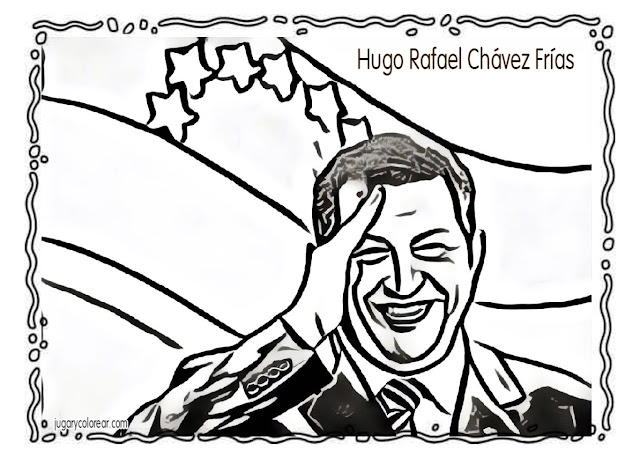 Hugo  Chávez Frías para colorear