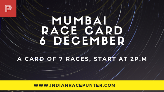 Mumbai Race Card 6 December