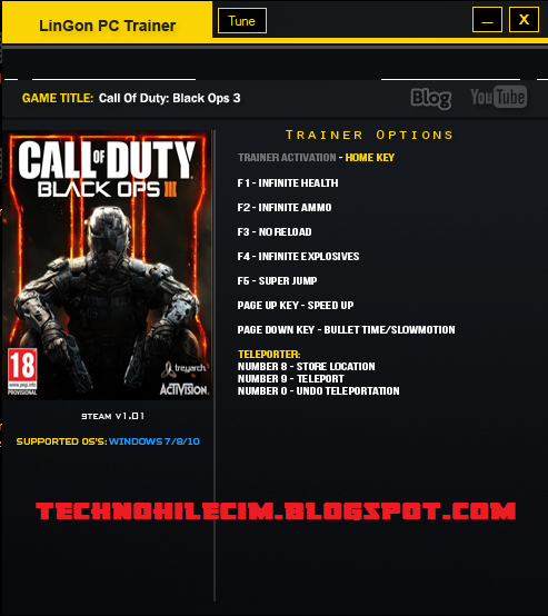 Game Trainers: Call of Duty: Black Ops 2 6 Trainer dR