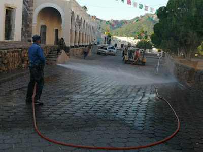 Un día después de las fiestas patrias en Álamos se realizo la limpieza de calles