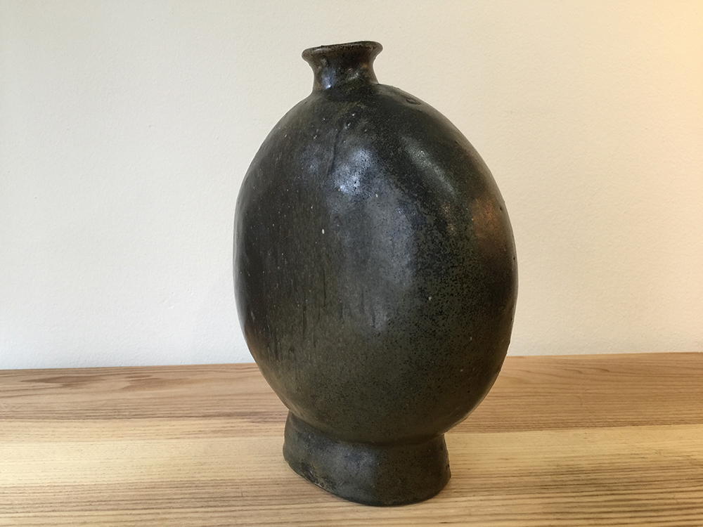 花器 李朝 扁壺 黒高麗 花入 漆塗 茶道 茶道具 華道 陶磁器 骨董 古美術 花器 李朝 扁壺 黒高麗 花入 漆塗 茶道 茶道具 華道 陶磁器 骨董 古