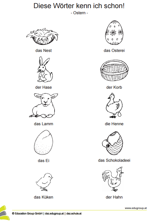 Deutsch mit Frau Virginia D'Alò: Ostern