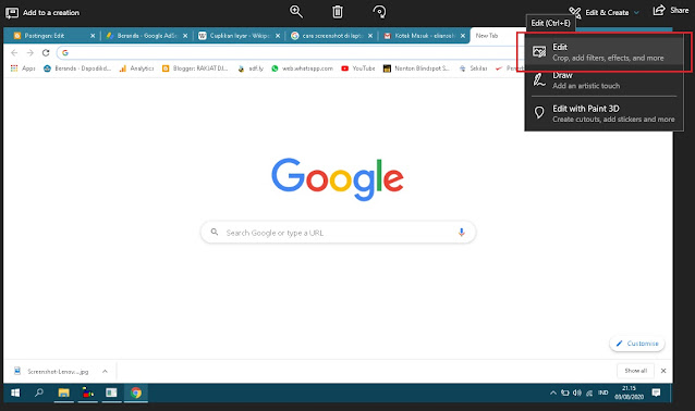 Cara screenshot tangkapan layar di komputer