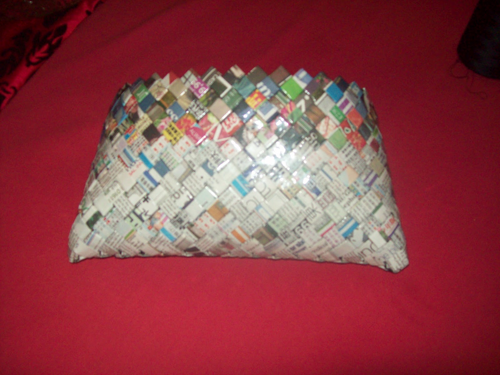 Rufusdog's Crafty Blog Bag Made From Old Newspapers