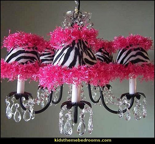 Zebra Chandelier